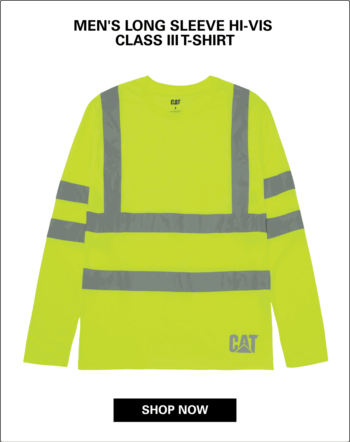 MEN'S LONG SLEEVE HI-VIS CLASS III T-SHIRT