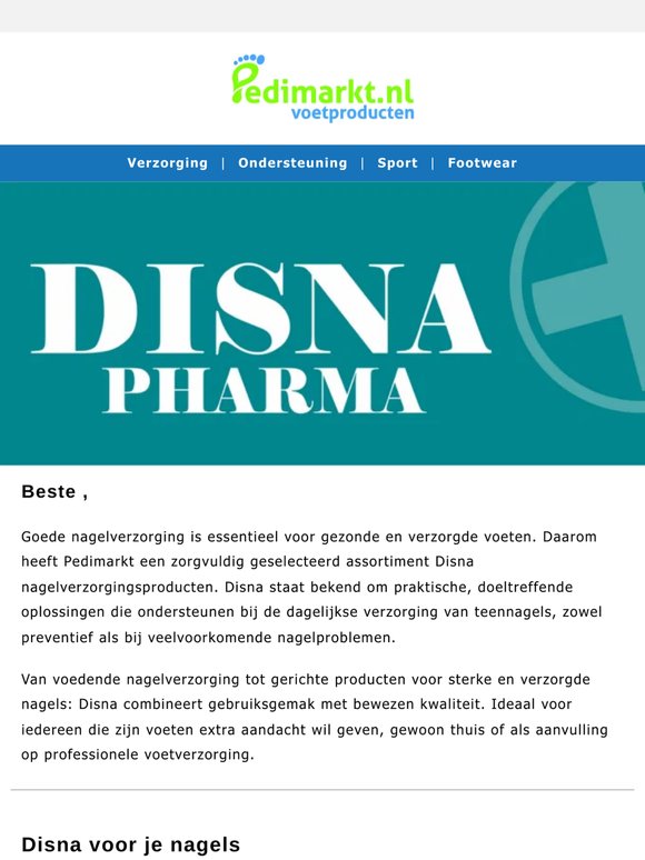 Disna voor de beste nagelverzorging! 🦶