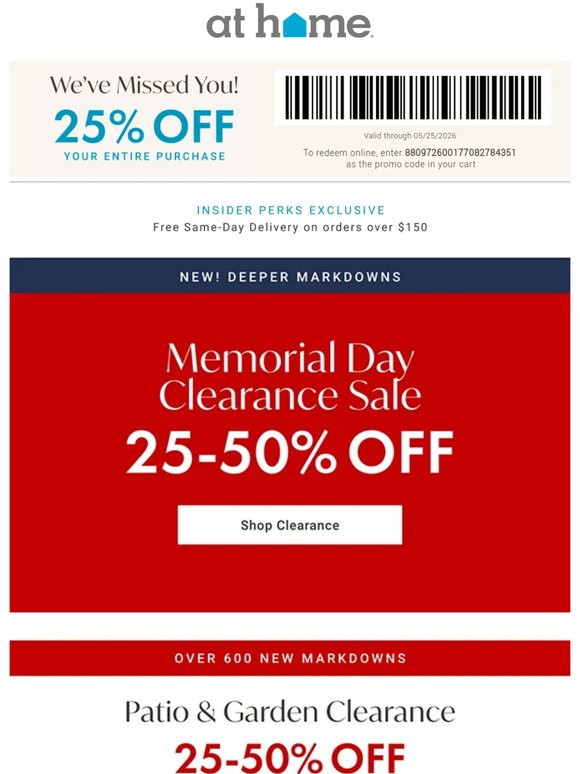 25-50% off – NEW & deeper markdowns 🇺🇸