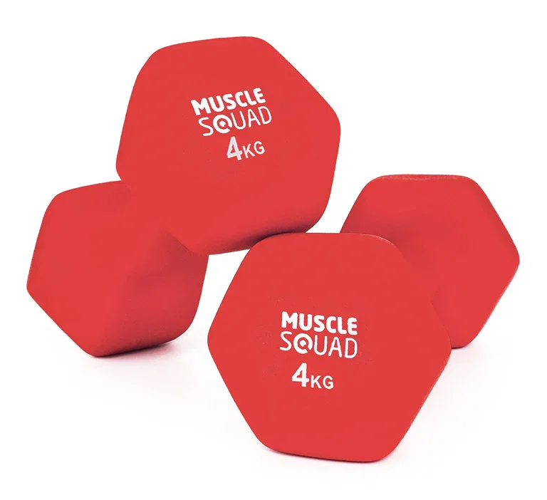 MuscleSquad Hex Neoprene Dumbbell Pairs