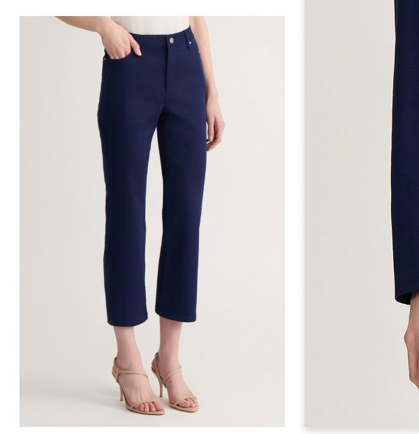 Lexington Straight Leg Cropped Jeans
