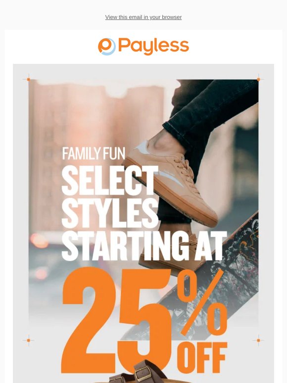 Playful Prices: 25% Off Select Styles