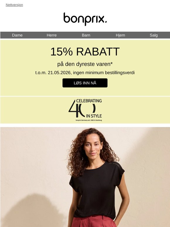 Spar 15% på den dyreste varen nå!