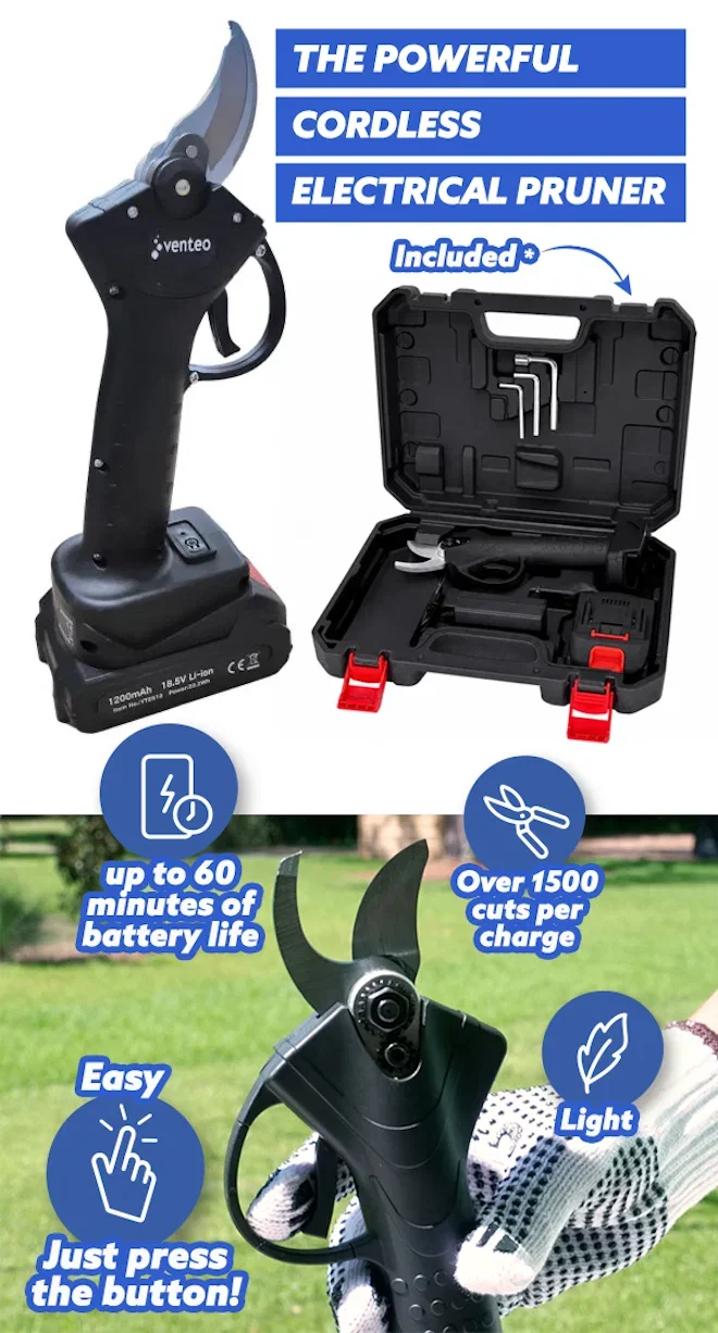 The Powerful Cordless Electrical Pruner