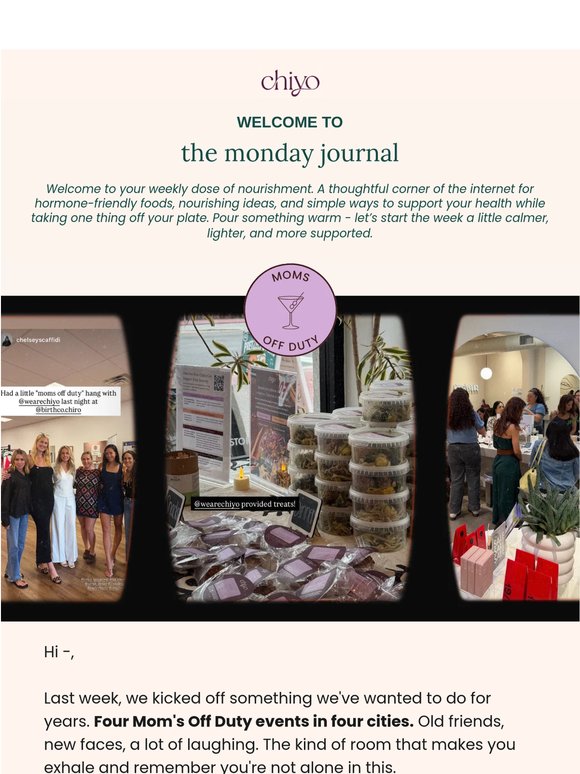 🗞️ —'s Monday Journal: Fun (and food) IS medicine.