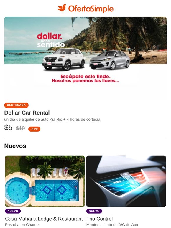 🚗 Dollar Car Rental + 🍣 Ají Limo + 🏝️ Casa Mahana + 🥣 Açai Express + 🏨 Renaissance