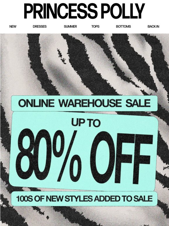 We owe you up to 80% off 🫶