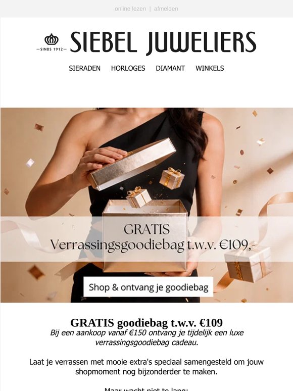 OP = OP: goodiebag t.w.v. €109,- 🎁