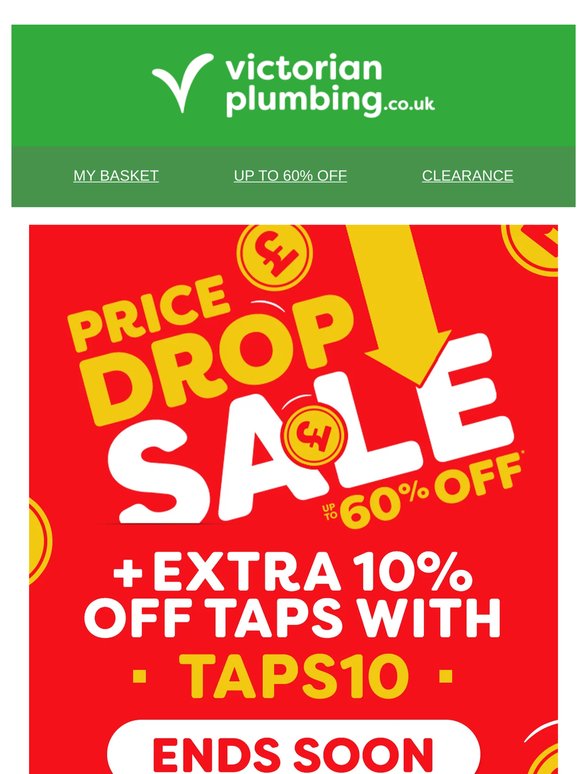 LOOKING FOR AN EXTRA 10% OFF TAPS? USE: TAPS10 NOW!