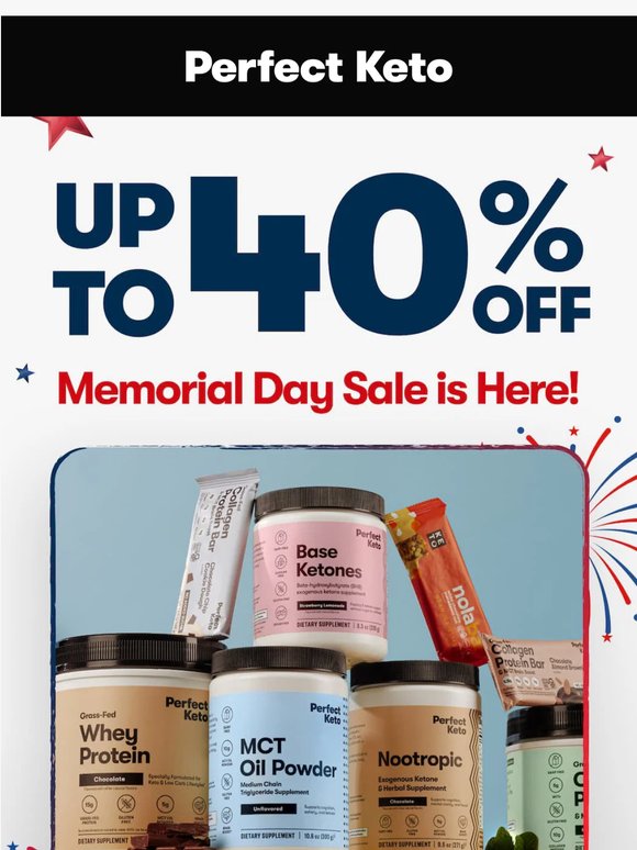 Memorial Day Sale! Up to 40% OFF 🇺🇸