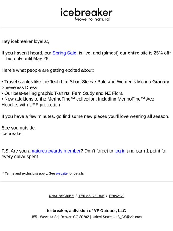 We hope you don’t miss our Spring Sale
