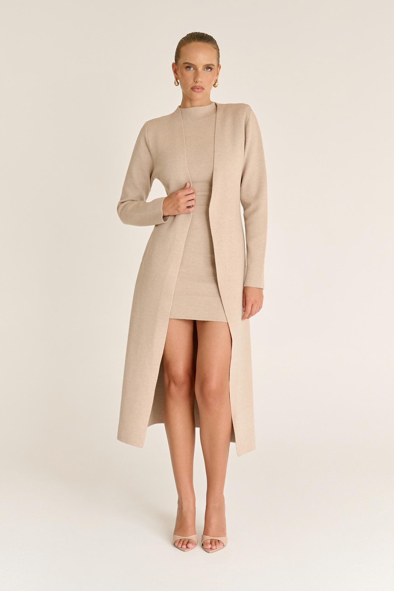 Image of Ether Knit Cardigan - NATURAL, XS