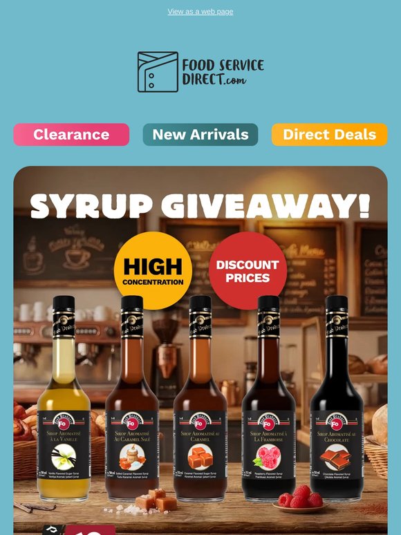 🎁 Win 4 Syrups of Your Choice from FO Flavored Syrups!