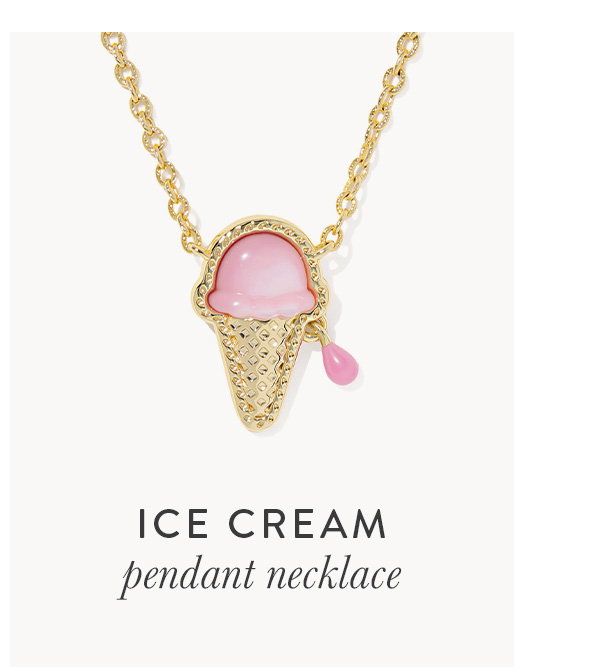 Ice Cream pendant necklace
