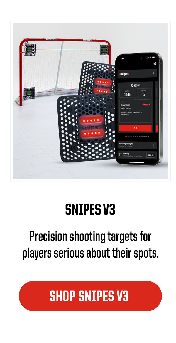 Product: Snipes V3. Description:  Precision shooting targets for players serious about their spots. CTA: SHOP SNIPES V3