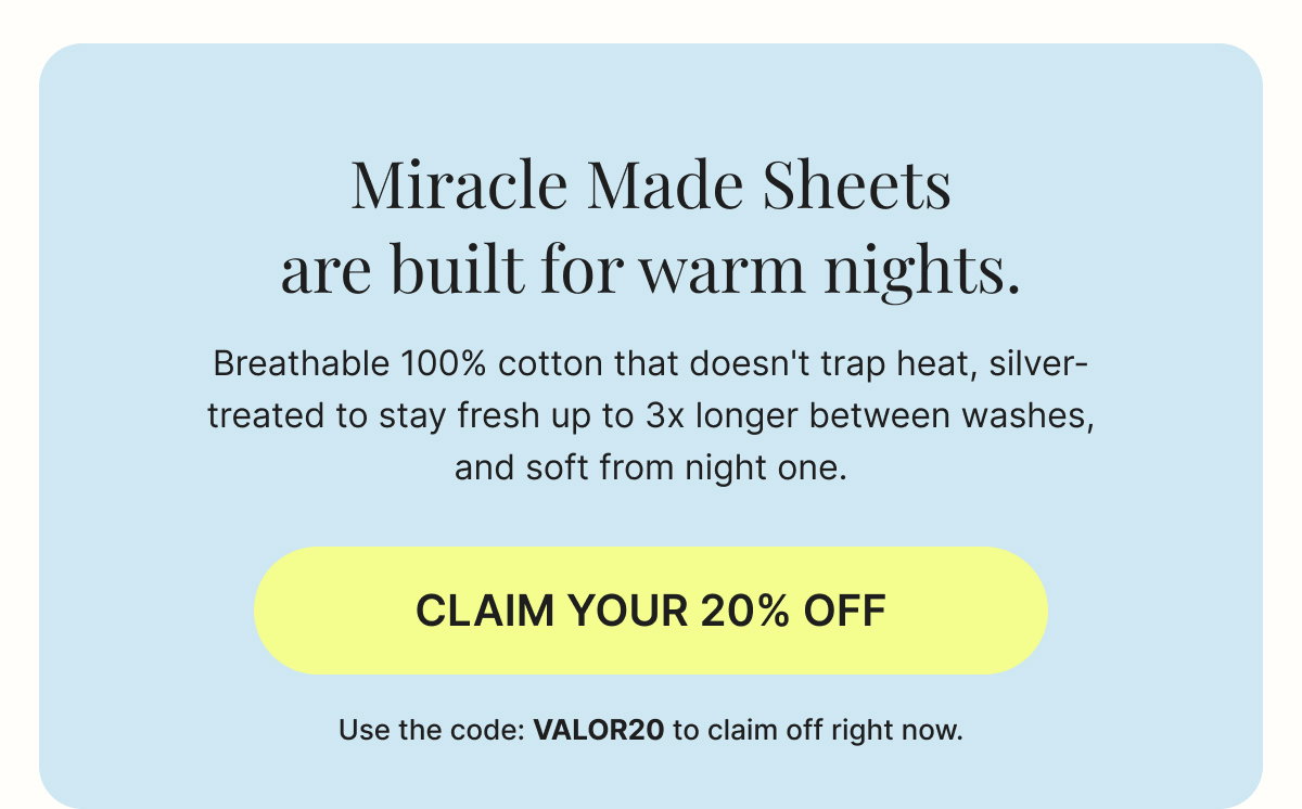 Claim your 20% Off