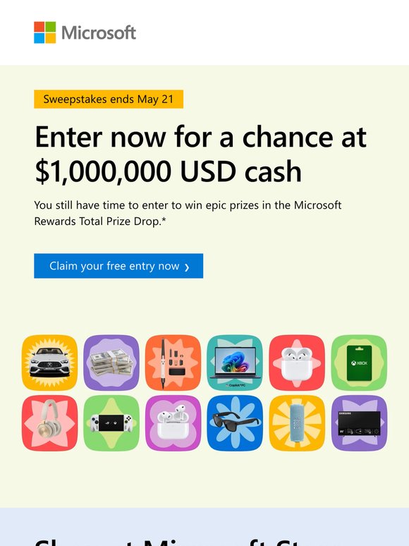 Final days: enter to win $1,000,000 USD cash