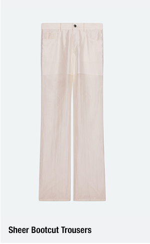 Sheer Bootcut Trousers