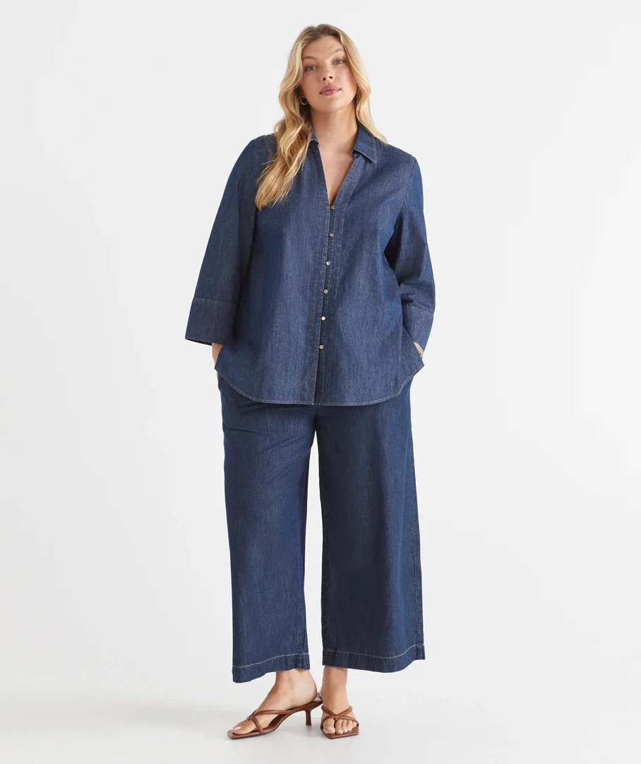 Tie Front Culotte Pants