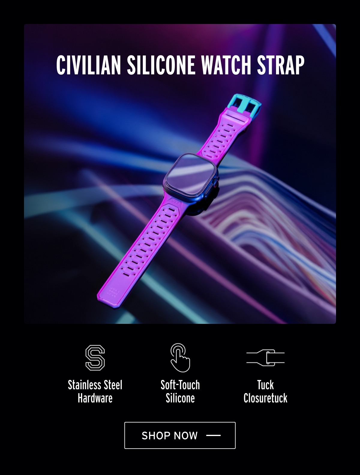 Urban Armor Gear: Civilian Silicone Watch Strap