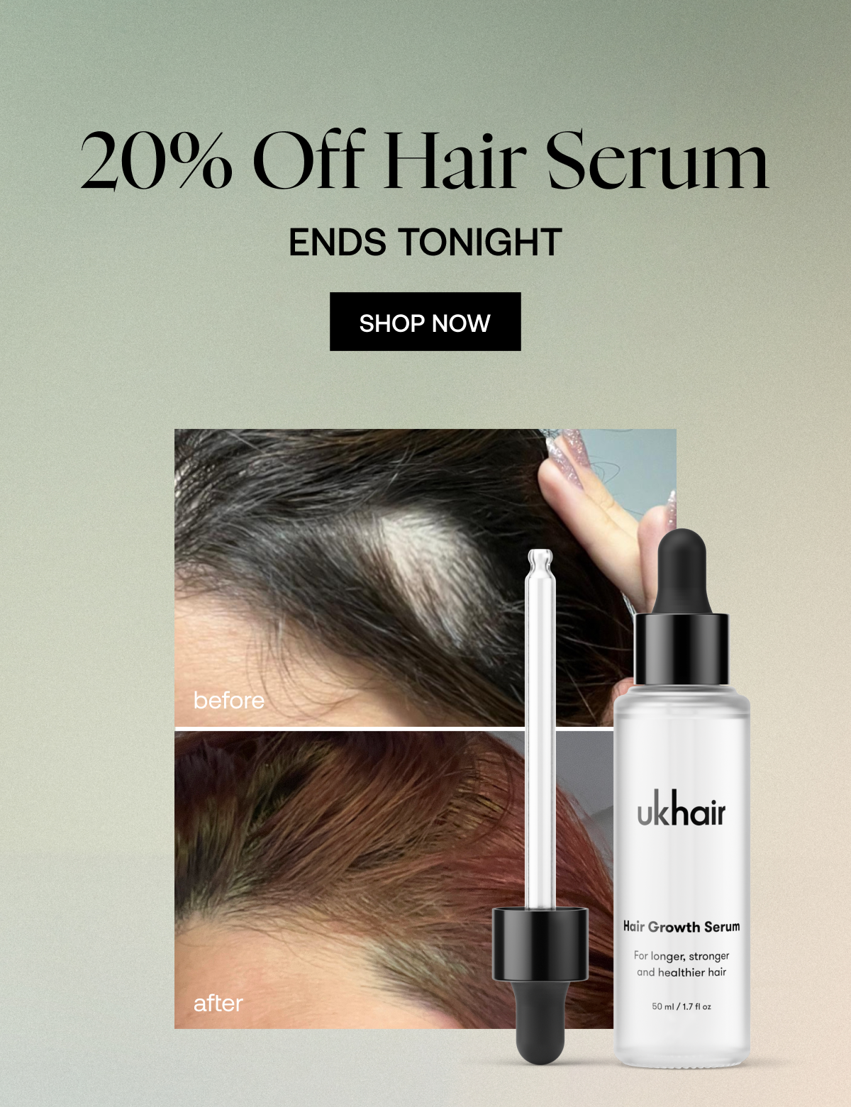 20% off Hair Serum 