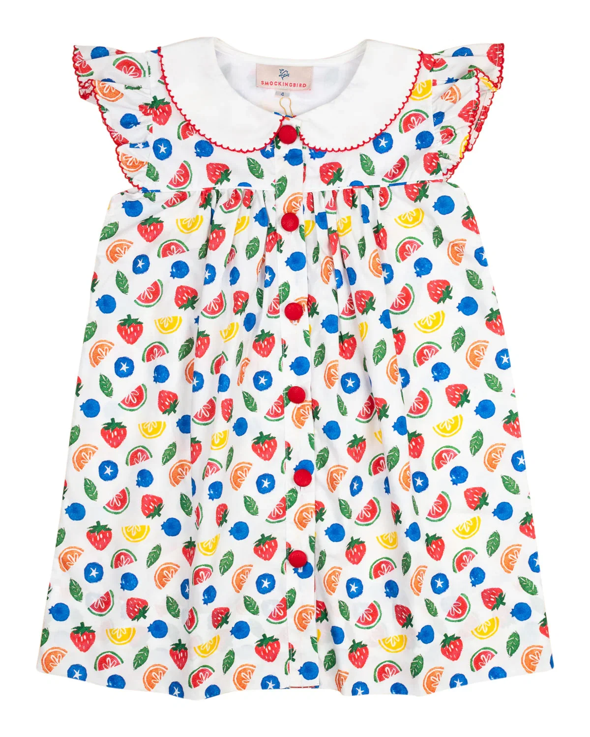 Image of Fruit Block Print Dress