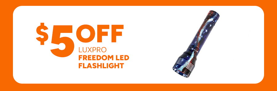 $5 off Freedom 1500 Lumen LED Flashlight