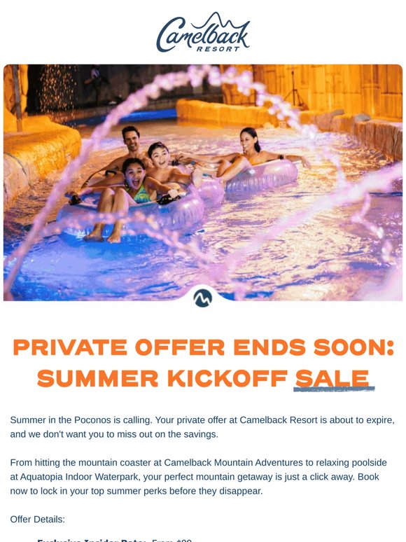 Camelback is calling: Don’t miss your $99 Insider rate!