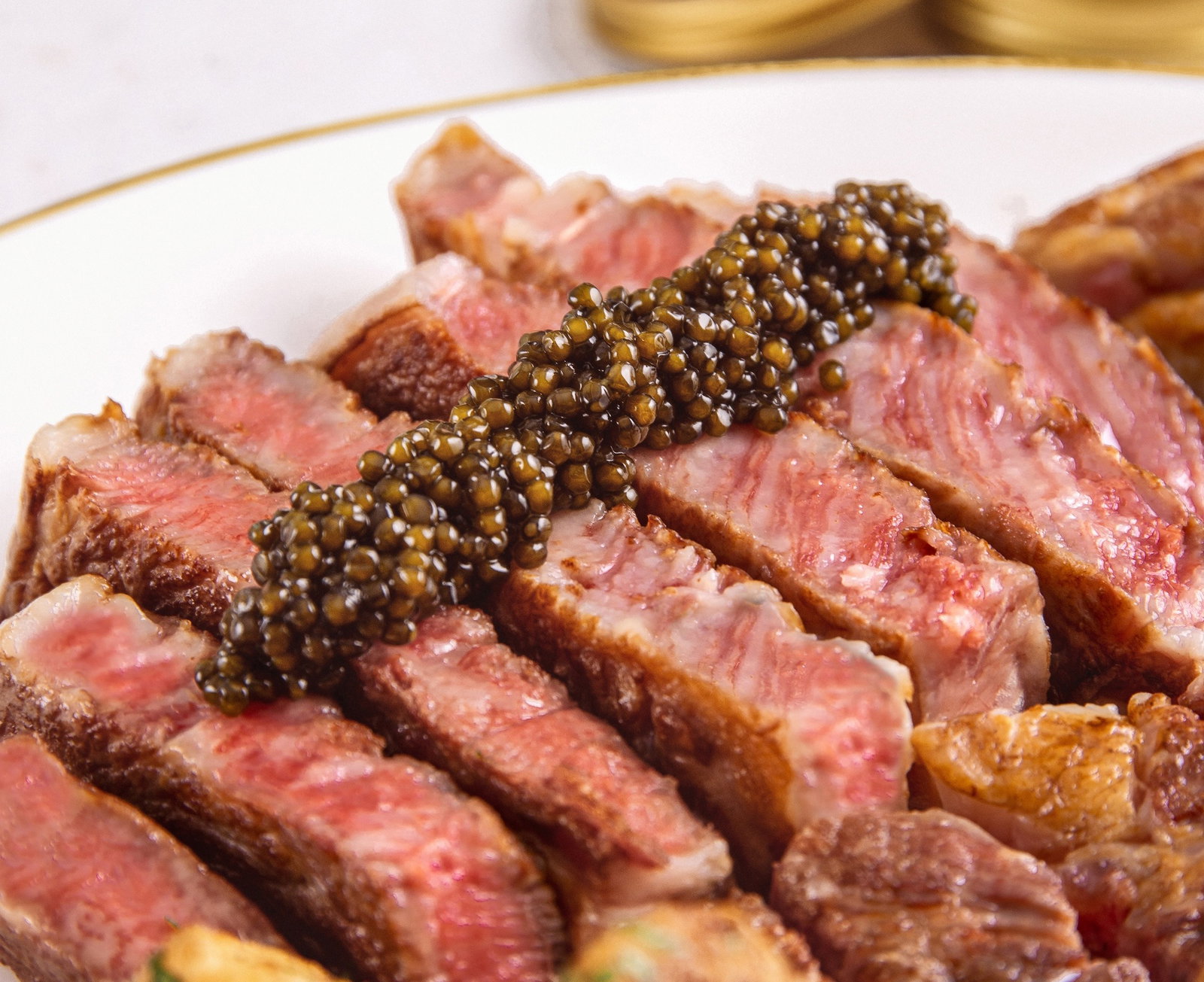 A5 Wagyu and caviar