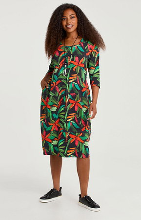 COTTON DAHLIA DRESS