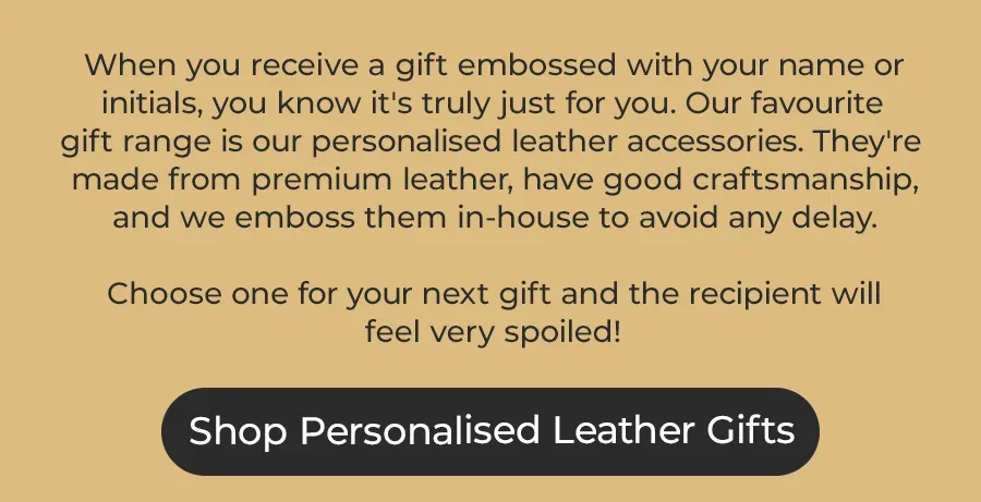 Shop Personalised Leather Gifts