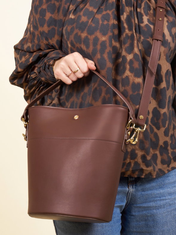 Sac sceau Margot cuir marron