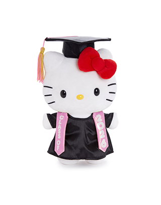 Hello Kitty 9" Cap and Gown Graduation Plush (Pink)