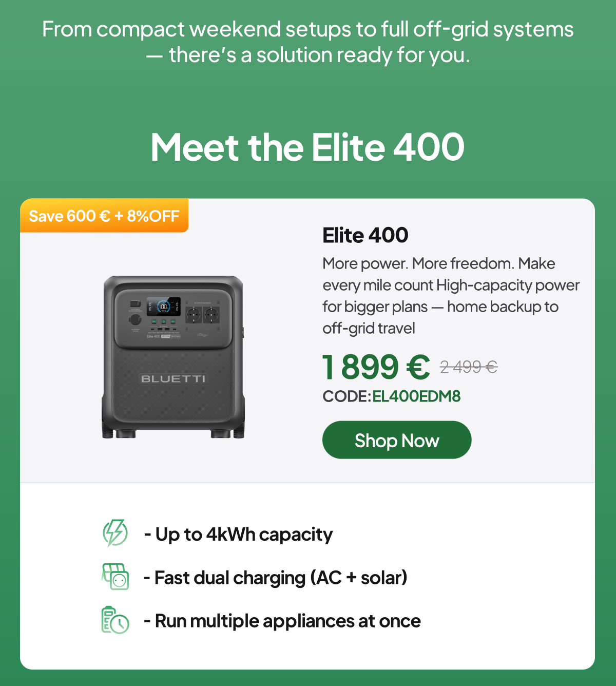 BLUETTI Elite 400