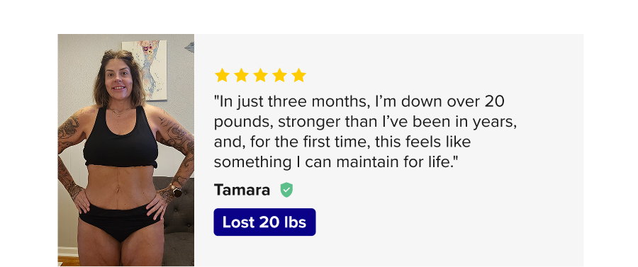 5 stars "In just three months, I’m down over 20 pounds, stronger than I’ve been in years, and, for the first time, this feels like something I can maintain for life."