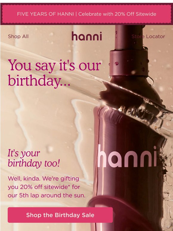 20% Off - Birthday Sale Starts Now