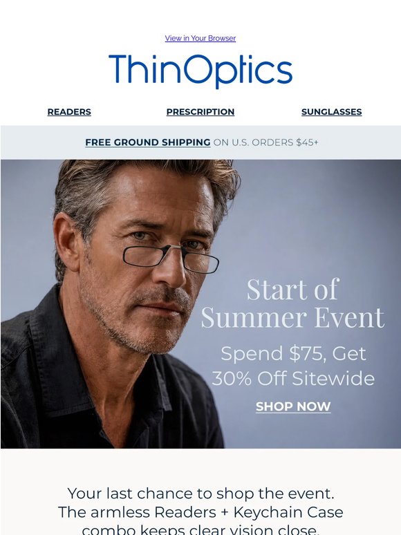 Last Chance to Save 30% Sitewide