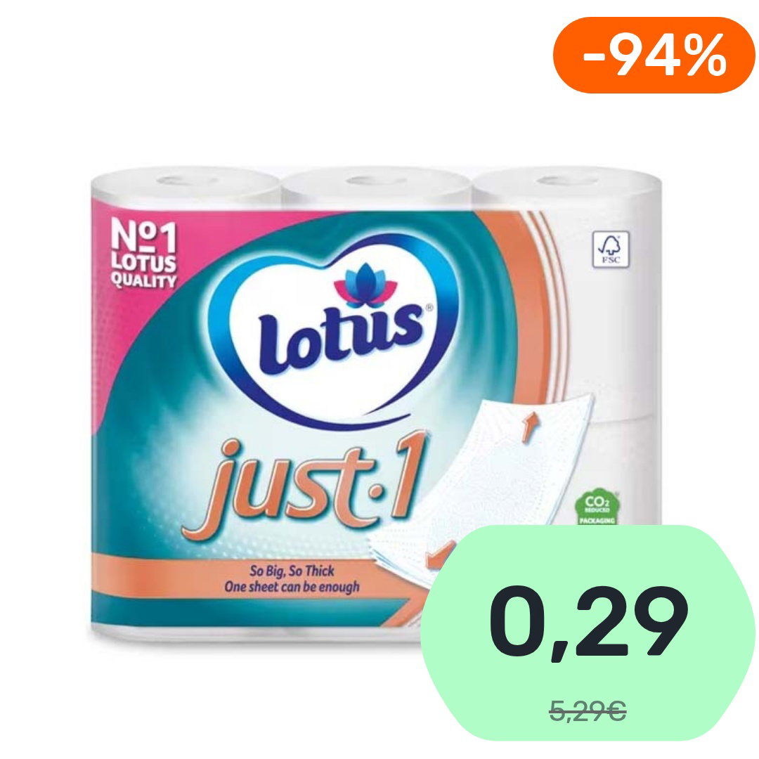 Lotus Just1 wc-paperi 6rll