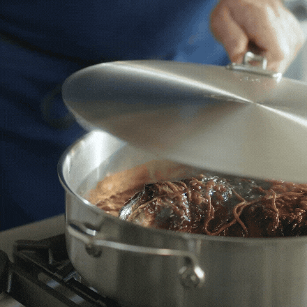 GIF: Chef Thomas Keller cooking using Hestan cookware
