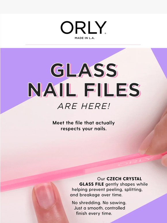 Glass Nail Files Have Entered the Chat 💅