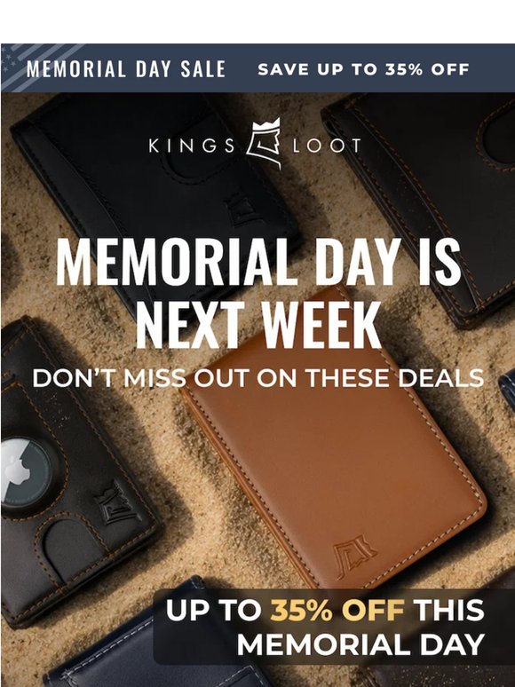1 week left — Up to 35% off