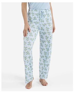 Blue Hydrangea Pattern PJ Lounge Pants