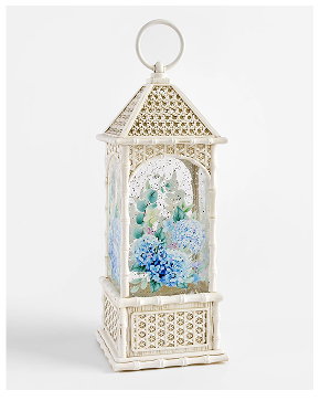 Hydrangea LED Glitter Lantern