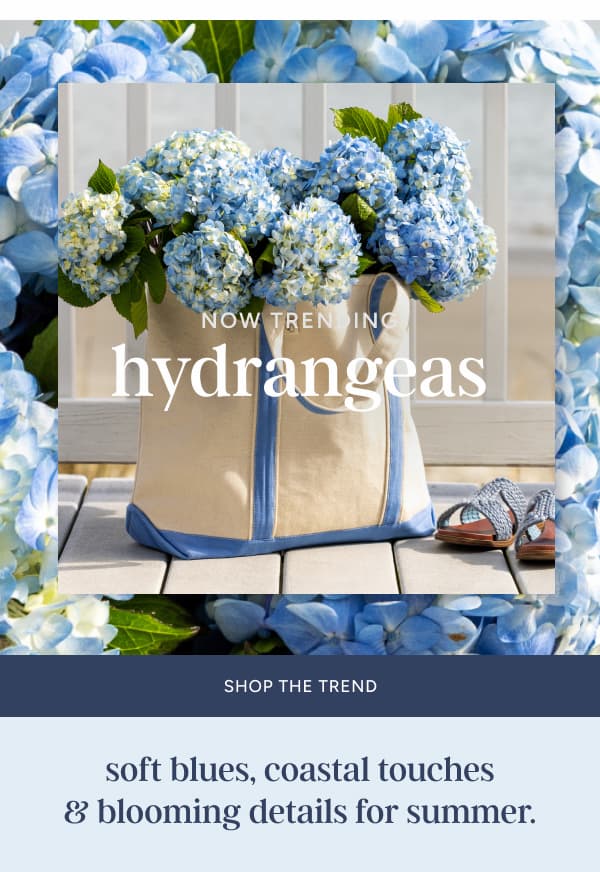 now trending: hydrangeas | shop the trend