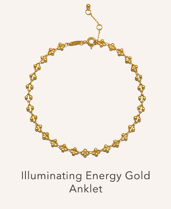 Illuminating Energy Gold Anklet
