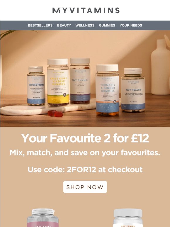 2 of your favourites for £12!