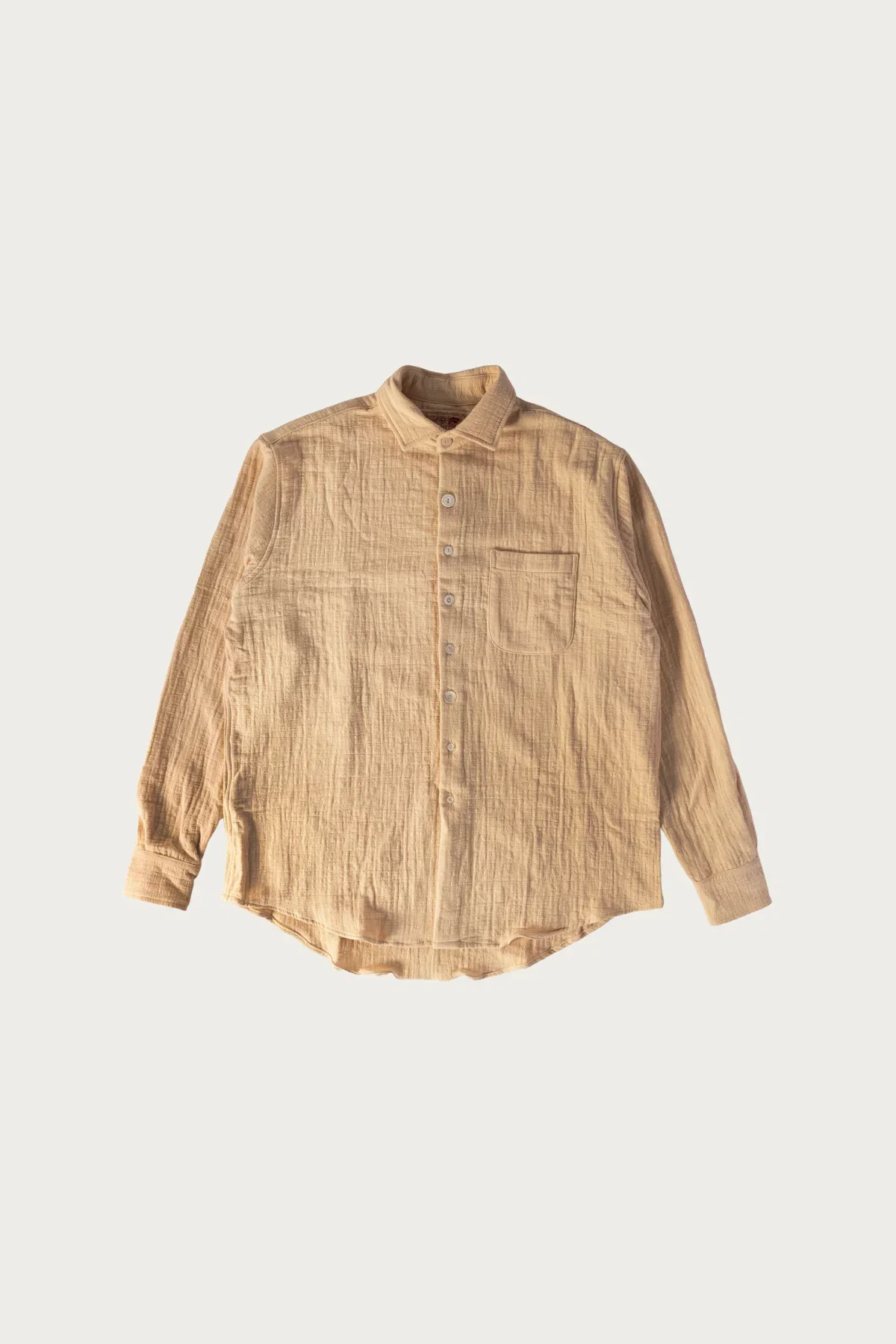 Image of Ocean Pool Cotton Linen LS Shirt - Natural