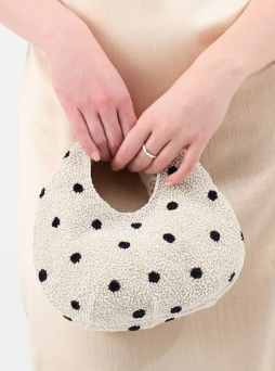 Polka Dot Beaded Bag
