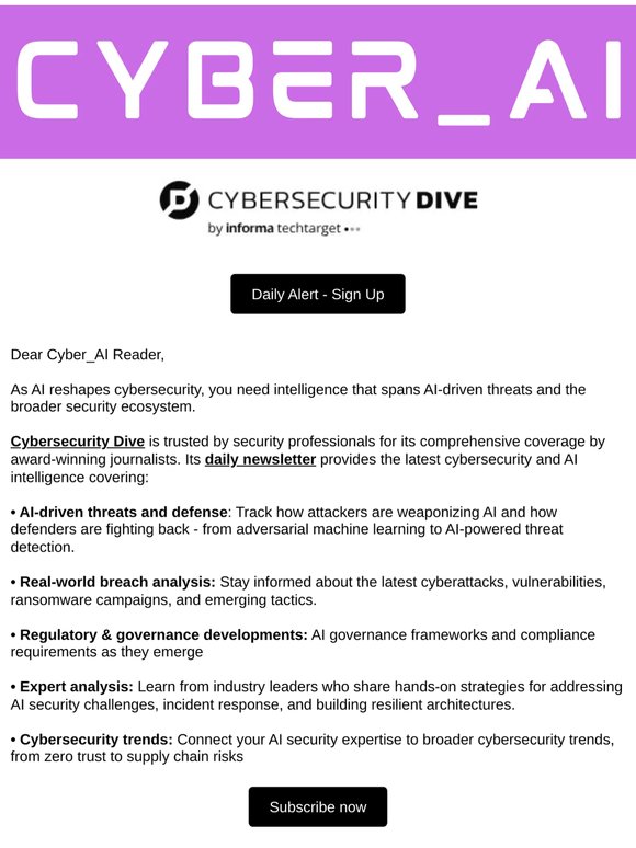 AI-powered cybersecurity attacks are surging - discover your defense with Cybersecurity Dive