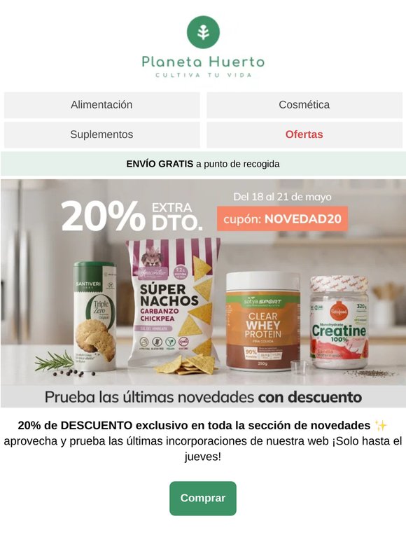 -20% en NOVEDADES + Envío GRATIS 📦